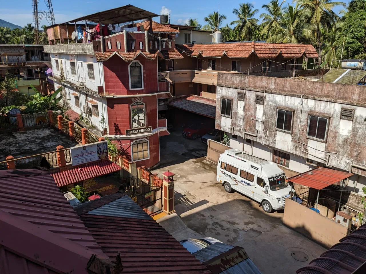 Property and surrounding buildings in Kollur